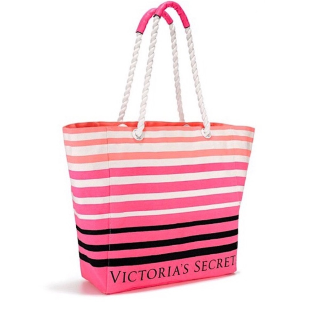 NEW! Victoria’s Secret pink stripe tote